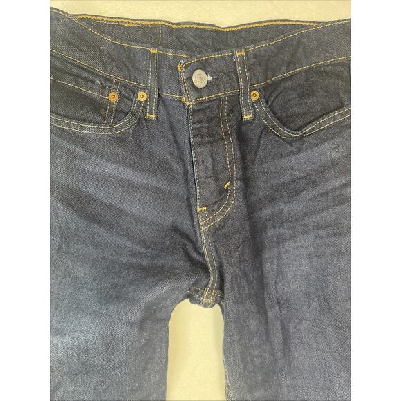 Levis 511 Men’s 28 X 30 Jeans Slim Stretch Dark Blue Denim - Picture 3 of 5